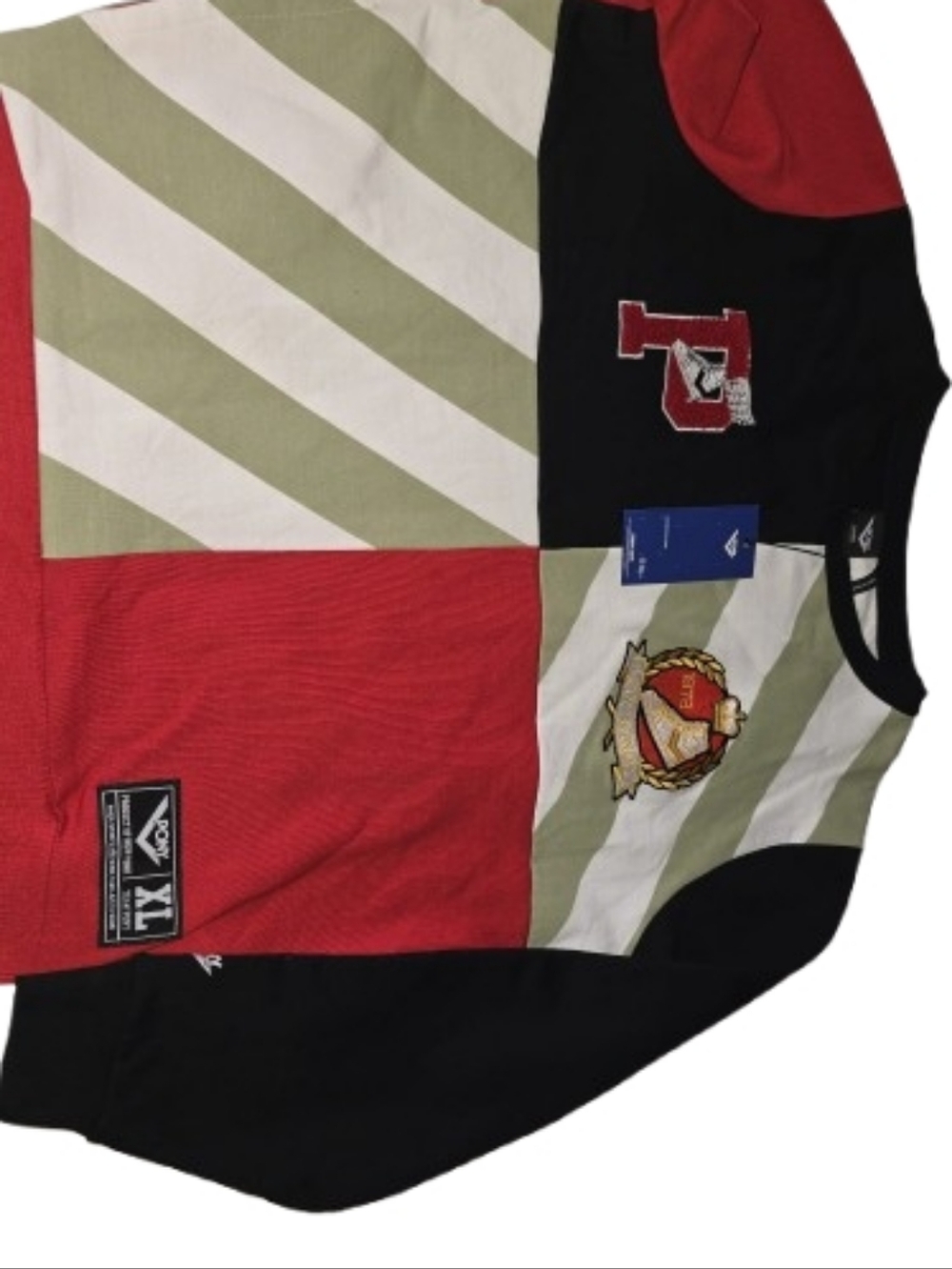 Pony Colorblock Patch Pony- Black, Red, Olive, Whitey
